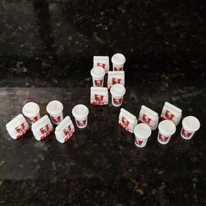 KFC Themed Mini Party Favor Set - Red and White